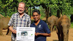 Unterstützung für Elefantenprojekt in Sri Lanka